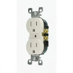 Leviton 15 Amp Tamper-Resistant Duplex Outlet, White (10-Pack) 11 Leviton 15 Amp Tamper-Resistant Duplex Outlet, White (10-Pack) -Surge Protectors Sales Store white leviton electrical outlets receptacles m22 t5320 wmp 40 1000