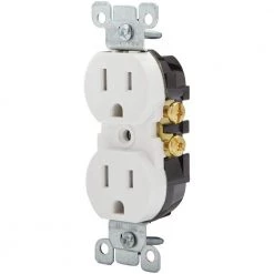 Leviton 15 Amp Tamper-Resistant Duplex Outlet, White (10-Pack) 16 Leviton 15 Amp Tamper-Resistant Duplex Outlet, White (10-Pack) -Surge Protectors Sales Store white leviton electrical outlets receptacles m22 t5320 wmp 4f 1000