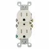 Leviton 15 Amp Tamper-Resistant Duplex Outlet, White (10-Pack)