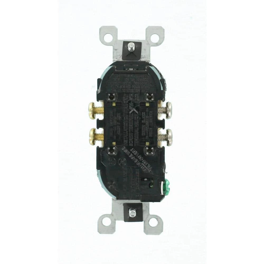 Leviton 15 Amp Tamper-Resistant Duplex Outlet, White (10-Pack) 4 Leviton 15 Amp Tamper-Resistant Duplex Outlet, White (10-Pack) - Image 4