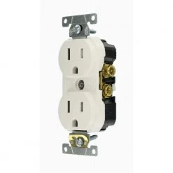 Leviton 15 Amp Commercial Grade Tamper Resistant Duplex Outlet, White (10-Pack) 8 Leviton 15 Amp Commercial Grade Tamper Resistant Duplex Outlet, White (10-Pack) -Surge Protectors Sales Store white leviton electrical outlets receptacles m22 tcbr1 wmp 40 1000