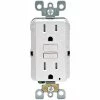 Leviton 15 Amp 125-Volt Duplex SmarTest Self-Test SmartlockPro Tamper Resistant GFCI Outlet, White (4-Pack)