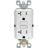 Leviton 20 Amp 125-Volt Duplex SmarTest Self-Test SmartlockPro Tamper Resistant GFCI Outlet, White (4-Pack)