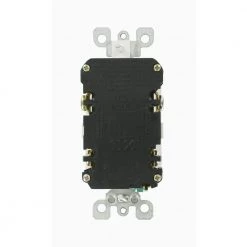 Leviton 15 Amp Self-Test SmartlockPro Slim Tamper Resistant GFCI Duplex Outlet, White (3-Pack) -Surge Protectors Sales Store white leviton electrical outlets receptacles m92 gftr1 03w 66 1000