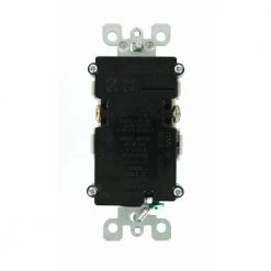 Leviton 15 Amp Commercial Grade Tamper Resistant Decora Duplex Outlet with Surge Suppressor, White -Surge Protectors Sales Store white leviton electrical outlets receptacles r00 t5280 00w 66 1000