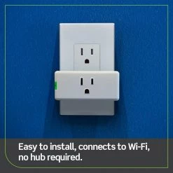 Leviton Decora Smart Wi-Fi Mini Plug-In Single Outlet (2nd Gen), Works Google, Alexa, HomeKit, No Hub Required -Surge Protectors Sales Store white leviton electrical outlets receptacles r02 d215p 1rw c3 1000
