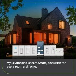 Leviton Decora Smart Wi-Fi Tamper Resistant 15A Duplex Outlet (2nd Gen) Works with Alexa/Google/HomeKit and Anywhere Companions -Surge Protectors Sales Store white leviton electrical outlets receptacles r02 d215r 1rw fa 1000