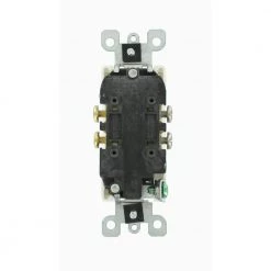 Leviton Decora 15 Amp Residential Grade Self Grounding Duplex Outlet, White -Surge Protectors Sales Store white leviton electrical outlets receptacles r52 05325 0ws 66 1000