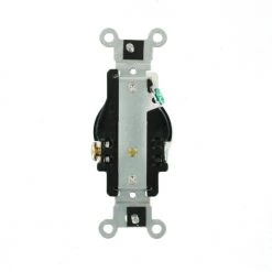 Leviton 20 Amp Commercial Grade Tamper Resistant Single Outlet, White -Surge Protectors Sales Store white leviton electrical outlets receptacles r52 t5020 0ws 1d 1000