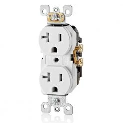 Leviton 20 Amp Residential Grade Self Grounding Tamper Resistant Duplex Outlet, White 7 Leviton 20 Amp Residential Grade Self Grounding Tamper Resistant Duplex Outlet, White -Surge Protectors Sales Store white leviton electrical outlets receptacles r52 t5820 0ws c3 1000