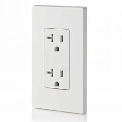 Leviton Decora 20 Amp Ultrasonic Tamper Resistant Duplex Outlet, White 13 Leviton Decora 20 Amp Ultrasonic Tamper Resistant Duplex Outlet, White -Surge Protectors Sales Store white leviton electrical outlets receptacles r52 t5825 00w 1f 1000