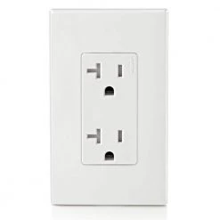 Leviton Decora 20 Amp Ultrasonic Tamper Resistant Duplex Outlet, White 12 Leviton Decora 20 Amp Ultrasonic Tamper Resistant Duplex Outlet, White -Surge Protectors Sales Store white leviton electrical outlets receptacles r52 t5825 00w 4f 1000