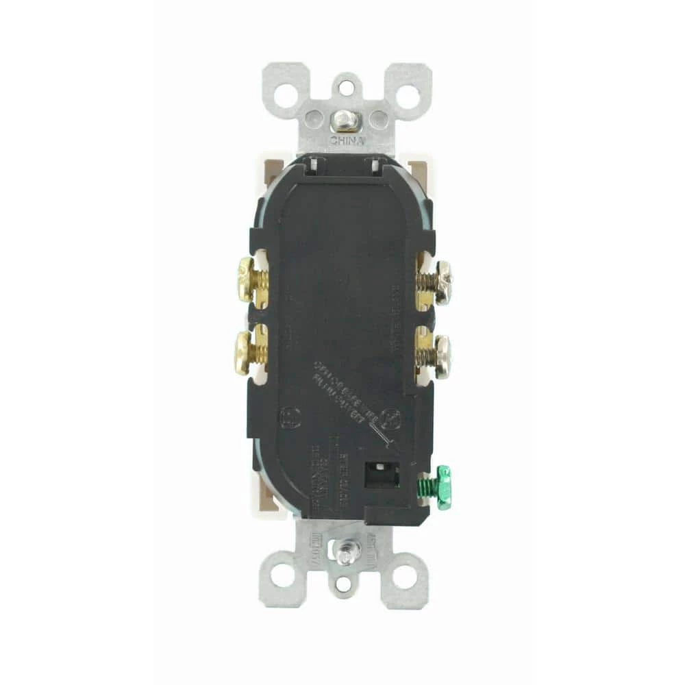 Leviton Decora 20 Amp Ultrasonic Tamper Resistant Duplex Outlet, White 4 Leviton Decora 20 Amp Ultrasonic Tamper Resistant Duplex Outlet, White - Image 4