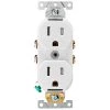 Leviton 15 Amp Commercial Grade Tamper Resistant Duplex Outlet, White
