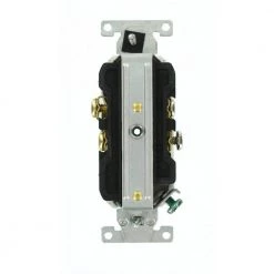 Leviton 15 Amp Commercial Grade Tamper Resistant Duplex Outlet, White -Surge Protectors Sales Store white leviton electrical outlets receptacles r52 tcbr1 00w 66 1000