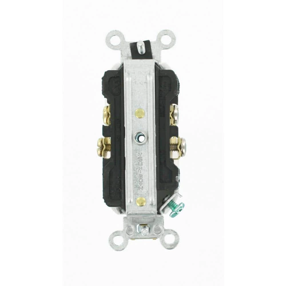 Leviton 20 Amp Commercial Grade Duplex Outlet, White 4 Leviton 20 Amp Commercial Grade Duplex Outlet, White - Image 4