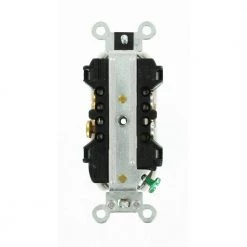 Leviton 20 Amp Industrial Grade Heavy Duty Self Grounding Duplex Outlet, White -Surge Protectors Sales Store white leviton electrical outlets receptacles r72 05352 0ws 66 1000