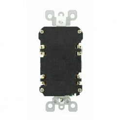 Leviton 15 Amp Self-Test SmartlockPro Slim Duplex GFCI Outlet, White -Surge Protectors Sales Store white leviton electrical outlets receptacles r72 gfnt1 0rw c3 1000