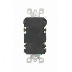 Leviton 15 Amp Self-Test SmartlockPro Combo Duplex Guide Light and Tamper Resistant GFCI Outlet, White -Surge Protectors Sales Store white leviton electrical outlets receptacles r92 gfnl1 00w c3 1000