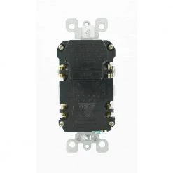 Leviton SmartlockPro 15 Amp 125-Volt Self-Test Tamper-Resistant GFCI Outlet with Audible Trip Alert, White -Surge Protectors Sales Store white leviton electrical outlets receptacles r92 gfta1 0kw c3 1000