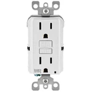 Leviton 15 Amp 125-Volt Duplex Self-Test Tamper Resistant/Weather Resistant GFCI Outlet, White 1 Leviton 15 Amp 125-Volt Duplex Self-Test Tamper Resistant/Weather Resistant GFCI Outlet, White