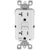 Leviton 20 Amp 125-Volt Duplex Self-Test Tamper Resistant/Weather Resistant GFCI Outlet, White