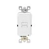 Leviton 20 Amp 125-Volt Combo Self-Test Blank Face GFCI Outlet, White