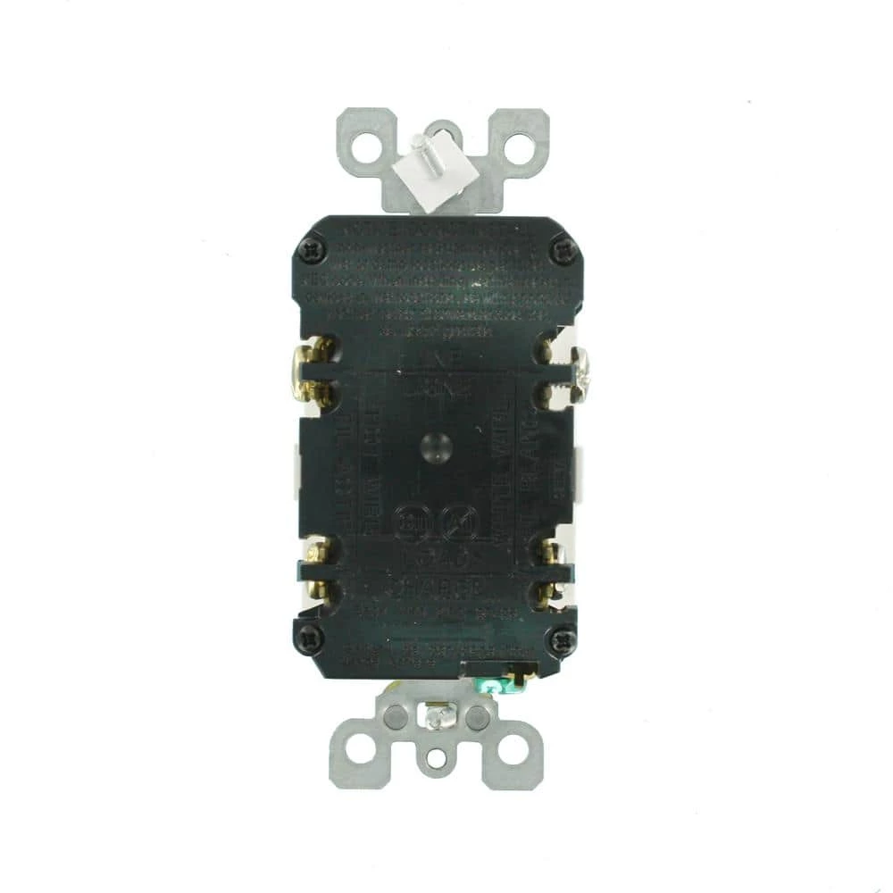 Leviton 20 Amp 125-Volt Combo Self-Test Blank Face GFCI Outlet, White 6 Leviton 20 Amp 125-Volt Combo Self-Test Blank Face GFCI Outlet, White - Image 6