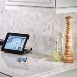 Leviton 15 Amp Decora Combination Tamper Resistant Duplex Outlet and USB Outlet, White -Surge Protectors Sales Store white leviton electrical outlets receptacles t5632 w 4f 1000