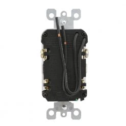 Leviton 15 Amp 125-Volt Combo Self-Test Tamper-Resistant GFCI Outlet and Switch, 20-Pack, White -Surge Protectors Sales Store white leviton electrical outlets receptacles vw2 gfsw1 hw2 fa 1000