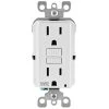 Leviton 15 Amp 125-Volt Duplex Self-Test Tamper Resistant/Weather Resistant GFCI Outlet, White (20-Pack)