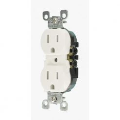 Leviton 15 Amp Weather and Tamper Resistant Duplex Outlet, White 7 Leviton 15 Amp Weather and Tamper Resistant Duplex Outlet, White -Surge Protectors Sales Store white leviton electrical outlets receptacles w5320 t0w 40 1000