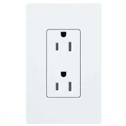 Lutron Tamper-Resistant Duplex Receptacle, 15 Amp, White 5 Lutron Tamper-Resistant Duplex Receptacle, 15 Amp, White -Surge Protectors Sales Store white lutron electrical outlets receptacles cars 15 tr wh c3 1000