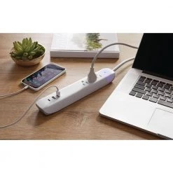 Commercial Electric 4 ft. Multiple Outlet and Wall Mounted Surge Protector Set (3-Pack) -Surge Protectors Sales Store white matt gray diamond patten commercial electric surge protectors 7a 11 7a 1 7a 1 31 1000