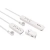 Commercial Electric 4 ft. Multiple Outlet and Wall Mounted Surge Protector Set (3-Pack)