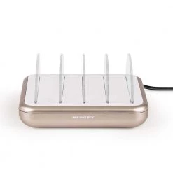Merkury Innovations 4.8 Amp 4-Port USB Charging Station, White/Gold 7 Merkury Innovations 4.8 Amp 4-Port USB Charging Station, White/Gold -Surge Protectors Sales Store white merkury innovations surge protectors mic cs405 900 4f 1000