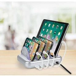 Merkury Innovations 4.8 Amp 4-Port USB Charging Station -Surge Protectors Sales Store white merkury innovations surge protectors mic cs405 976 44 1000