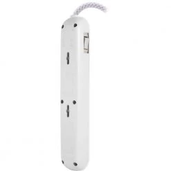 Philips 6 ft. Cord 6-Outlet Braided Cord Surge Protector -Surge Protectors Sales Store white philips surge protectors spc3054wa 37 4f 1000
