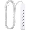 Philips 6 ft. Cord 6-Outlet Braided Cord Surge Protector