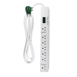 Surge Protectors Sales Store 4 Power By Go Green 7 Outlet Surge Protector w/ 6 ft. Heavy Duty Cord