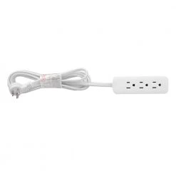 ProHT 2-Outlet Surge Protector with 2 USB Ports and 3-Outlet Extension Cord -Surge Protectors Sales Store white proht surge protectors 03887 4f 1000