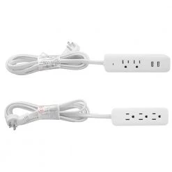 ProHT 2-Outlet Surge Protector with 2 USB Ports and 3-Outlet Extension Cord