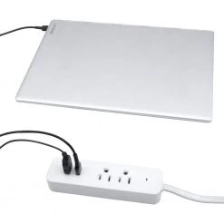 ProHT 2-Outlet Surge Protector with 2 USB Ports and 3-Outlet Extension Cord -Surge Protectors Sales Store white proht surge protectors 03887 76 1000