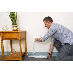 Simply Conserve 3 ft. 7-Outlet Energy-Saving Advanced Surge Protector (18-Pack) -Surge Protectors Sales Store white simply conserve surge protectors sc73t1 18pk 31 1000