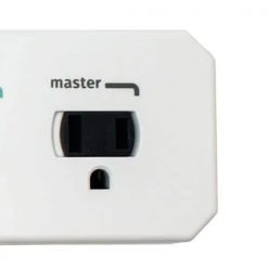 Simply Conserve 3 ft. 7-Outlet Energy-Saving Advanced Surge Protector -Surge Protectors Sales Store white simply conserve surge protectors sc73t1 44 1000