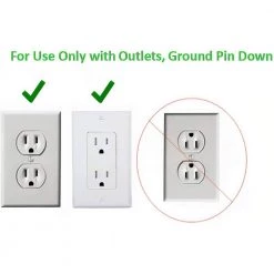 Sleek Socket 6 ft. 6-Outlet Surge Protector and Plug Concealer with Cord Management Kit -Surge Protectors Sales Store white sleek socket surge protectors 6 s ovsz w 44 1000