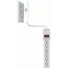 Sleek Socket 6 ft. 6-Outlet Surge Protector and Plug Concealer with Cord Management Kit