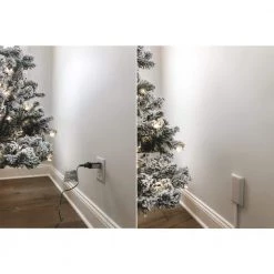 Sleek Socket 6 ft. 6-Outlet Surge Protector and Plug Concealer with Cord Management Kit -Surge Protectors Sales Store white sleek socket surge protectors 6 s ovsz w 76 1000