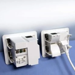 Epic Connect Flat Panel TV Surge Protected Power Relocation Organizer Kit -Surge Protectors Sales Store white surge protectors ec iws2 66 1000