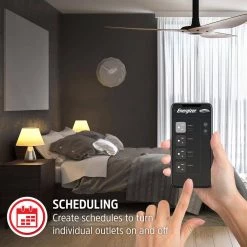 Energizer Smart Wi-Fi 4-Outlet 2 USB Ports Power Strip Surge Protector, 1,200 Joules, Voice Control -Surge Protectors Sales Store white surge protectors eis3 1000 wht 44 1000